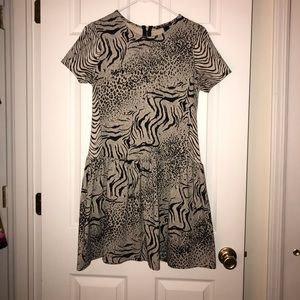 Victoria’s Secret patterned drop-waist dress.